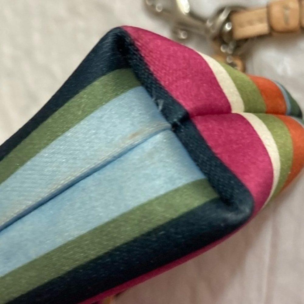 Coach vintage y2k rare multicolor legacy wristlet clutch bag - Picture 6 of 12